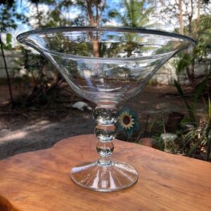 Elegant Krosno Poland stemmed candy or fruit dish bowl like new